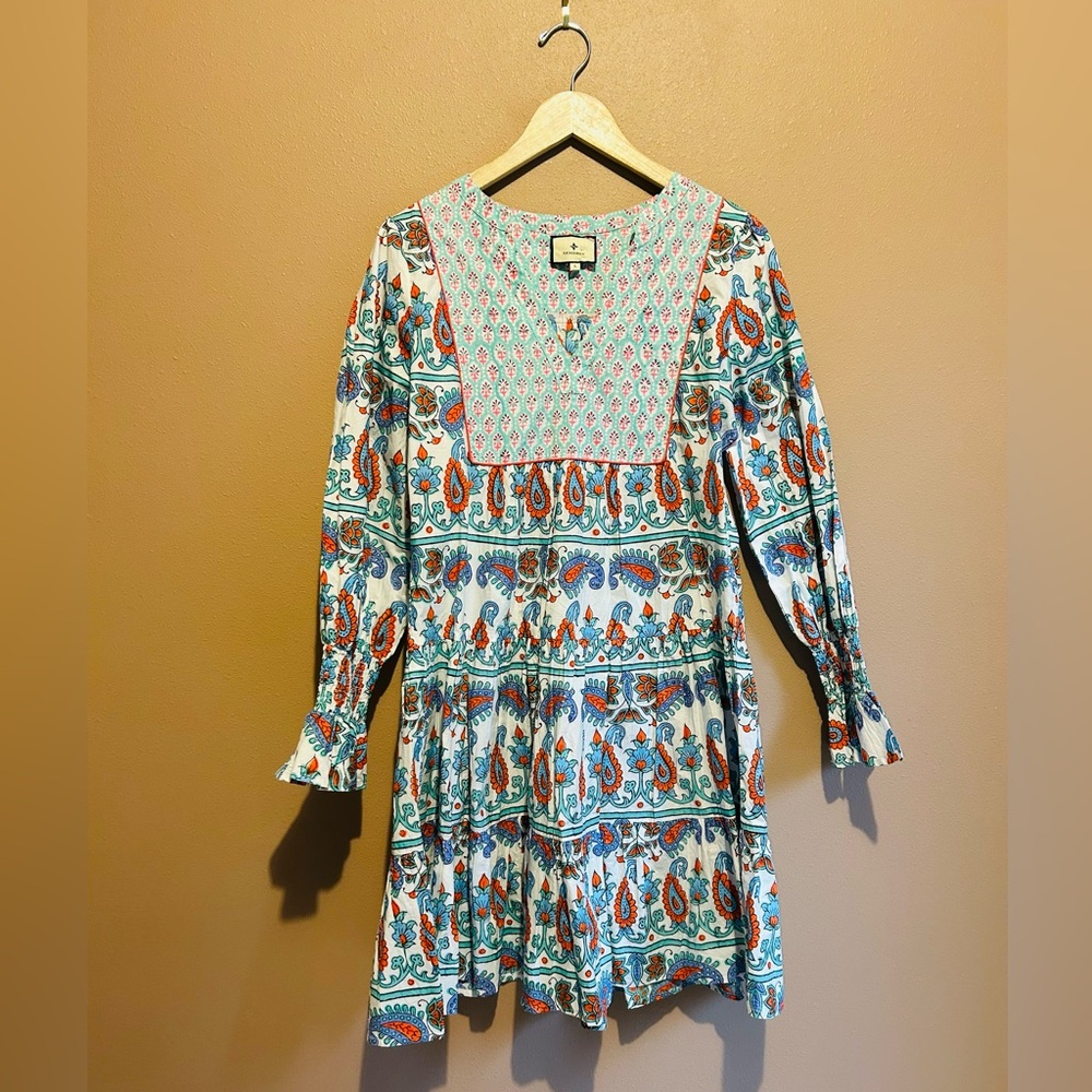 Tuckernuck long sleeve printed dress
